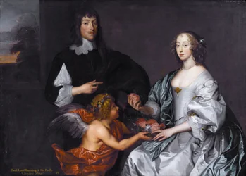 Paul Bayning, 2º Visconde Bayning de Sudbury e Penelope (1620-1647) filha de Sir Robert Naunton